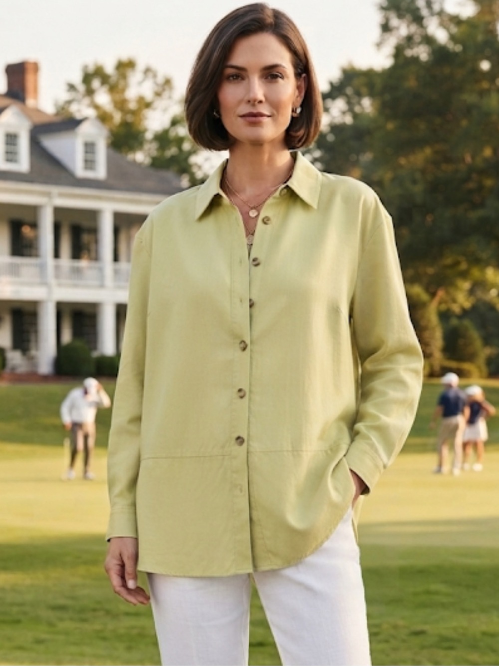 NWOT Vintage Apparenza Lemon Green Blousy Style Jacket